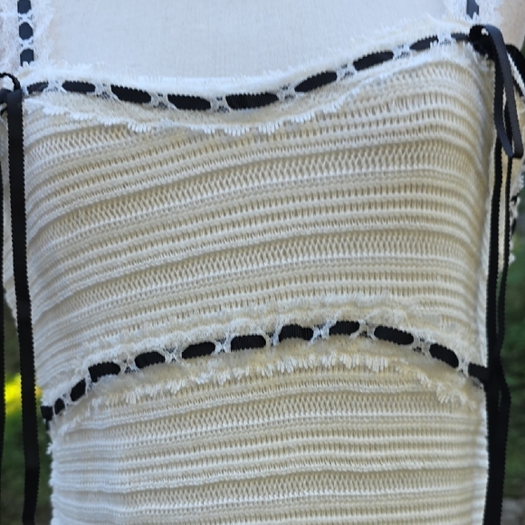 NEW $249 FOR LOVE AND LEMONS MAYFAIR WHITE CROCHET MAXI DRESS SIZE M - Picture 6 of 14